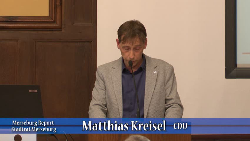 Merseburg Report Sitzung des Merseburger Stadtrates vom 07.05.2026