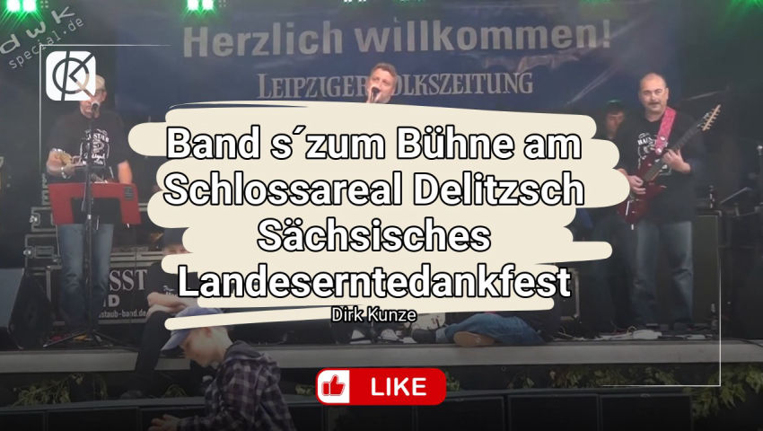 Band s´zum Bühne am Schlossareal Delitzsch Sächsisches Landeserntedankfest
