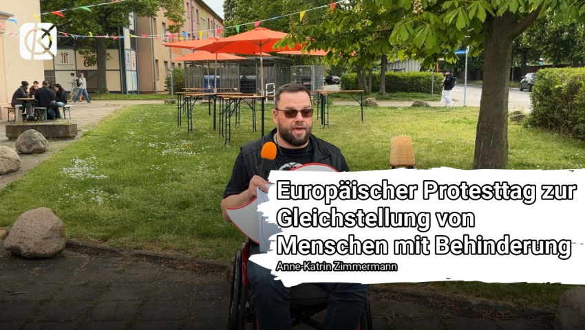 Europäischer Protesttag zur Gleichstellung von Menschen mit Behinderung